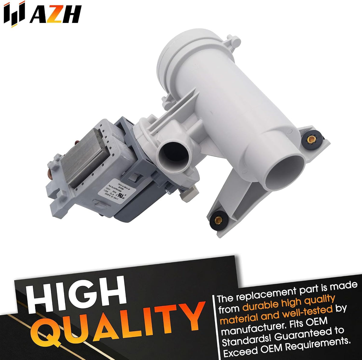 Motor and Drain Pump Replacement For GE GFW450SPM1DG GFW450SSM0WW GFWH1200D1WW GFWN1000L0WW GFWN1000L1WW GFWN1000L2WW GFWN1100D0WW GFWN1100D1WW GFWN1100L0WW GFWN1100L1WW GFWN1100L2WW Washing Machine