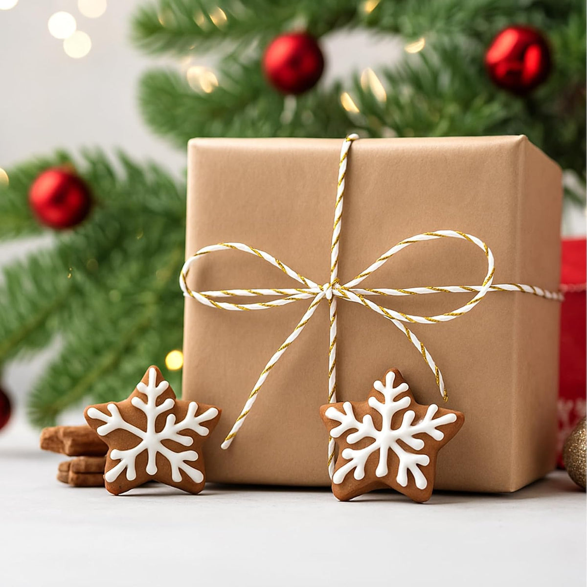 White Gold String 2MM, 328ft Bakers Twine for Gift Wrapping