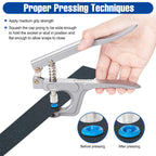 T5 Snap Button Kit Snap Fasteners Kit - Single Layer Fabric Only