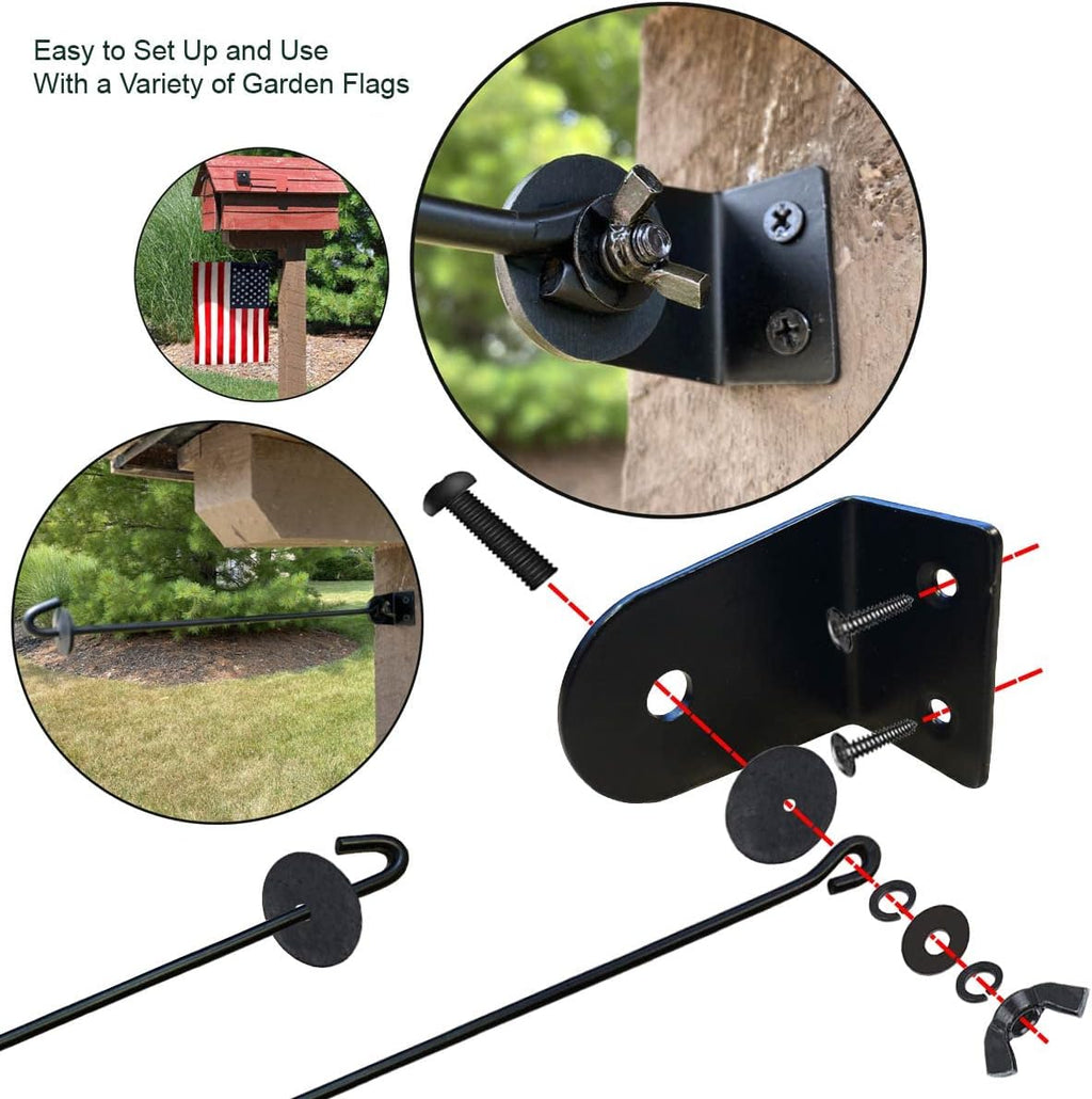Mailbox Flag Pole for Garden Flags