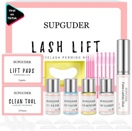 2026 Lash Lift kit Eyelash perm kit,SUPGUDER Professional Eyelash Curling Lash Extension Set,Lash Lifting Tools