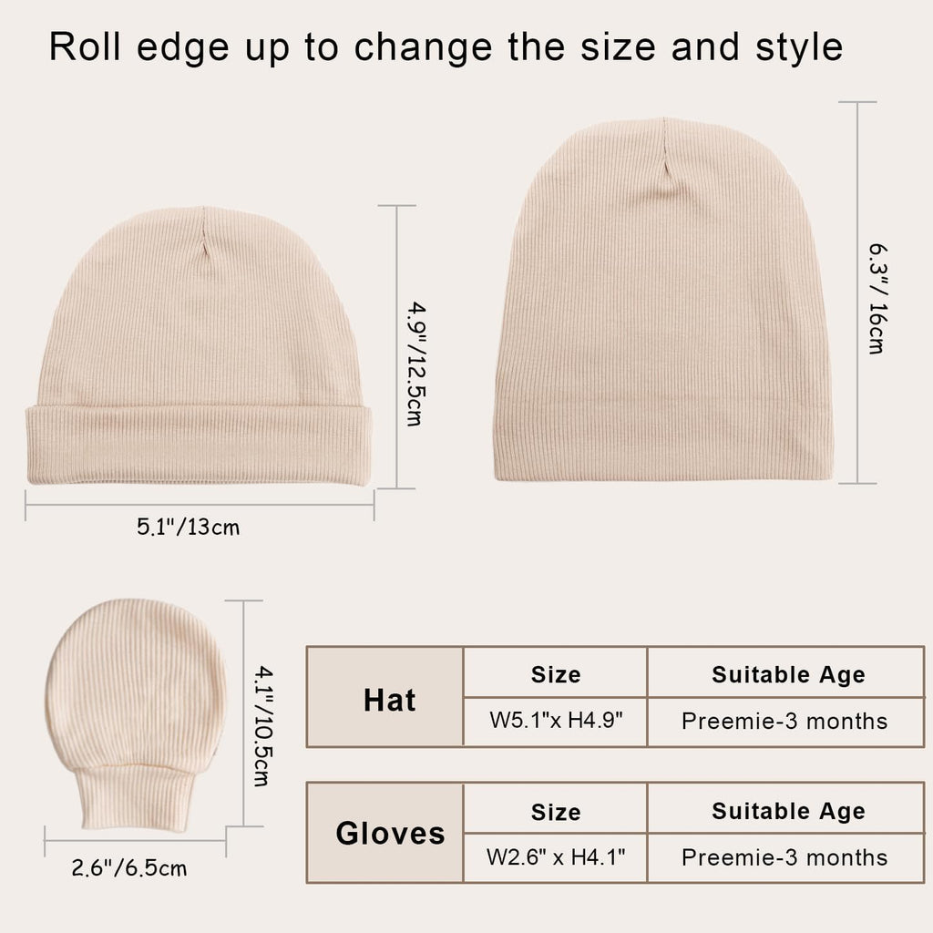 Baby Newborn Hats Infant Toddler Soft Beanie for 0-24 Months