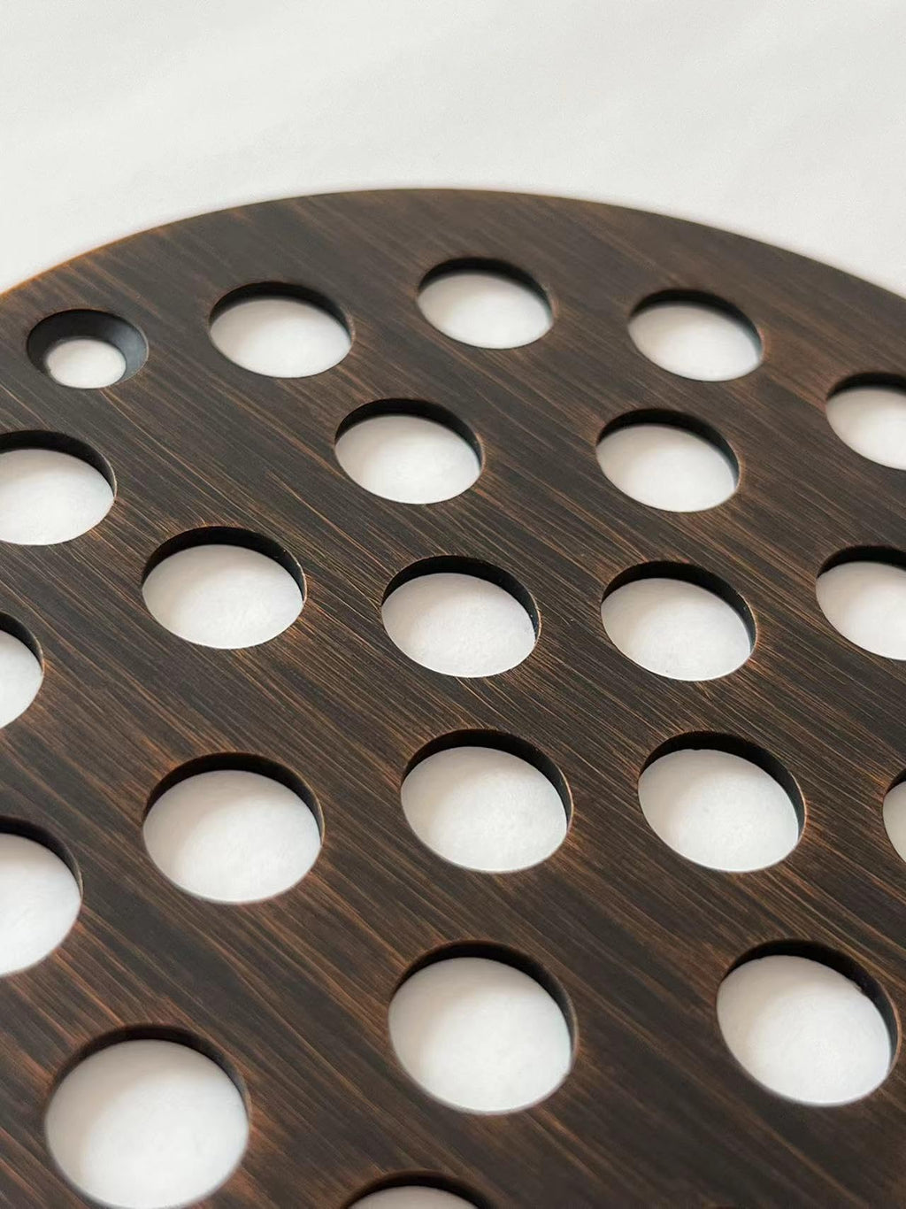 4 Inch Screw-in Round Shower Drain Cover Oil Rubbed Bronze