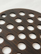 4 Inch Screw-in Round Shower Drain Cover Oil Rubbed Bronze