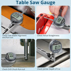 Digital Table Saw Gauge with Dial Indicator 0-1 Inch Range