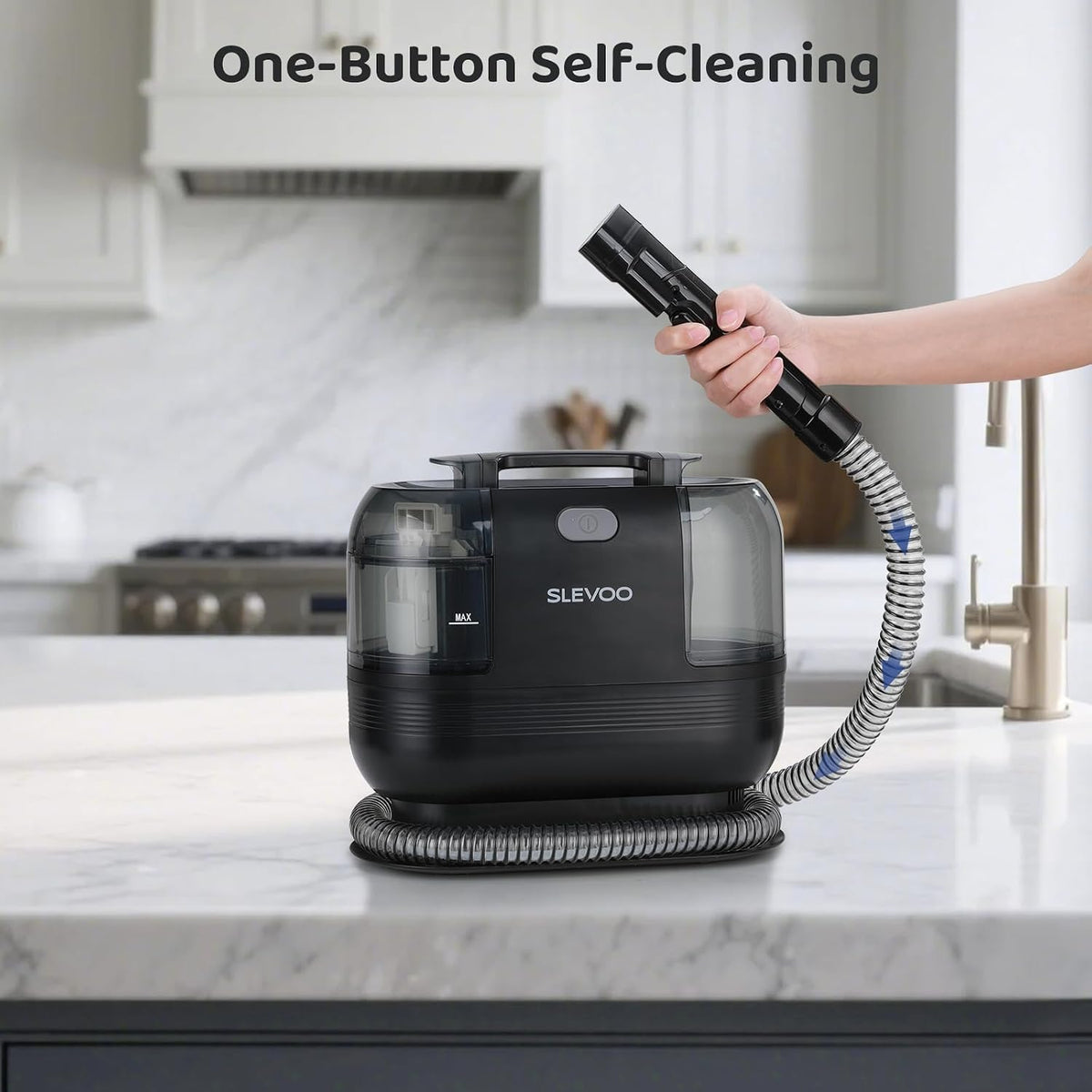 500W Powerful Carpet Cleaner Machine - 12Kpa Strong Suction, Portable Upholstery Cleaner For Pet Accident, Rugs