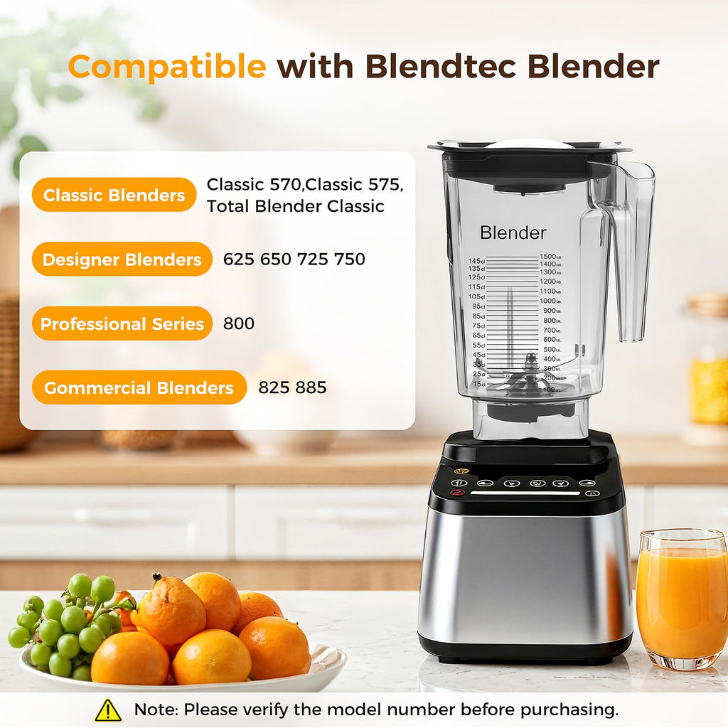 90oz Replacement Jar For Blendtec Blenders Replacement jar Fits WildSide+