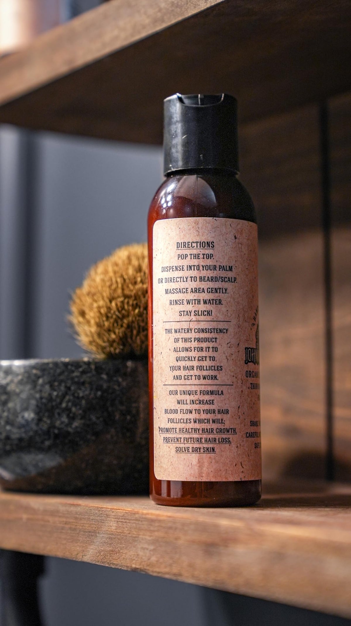 Organic Hand Whipped Beard Wash, Rugged Scent, 4 oz