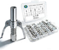 60Pcs Zerk Grease Fittings Kit with Grease Gun Coupler, Metric & SAE Sizes