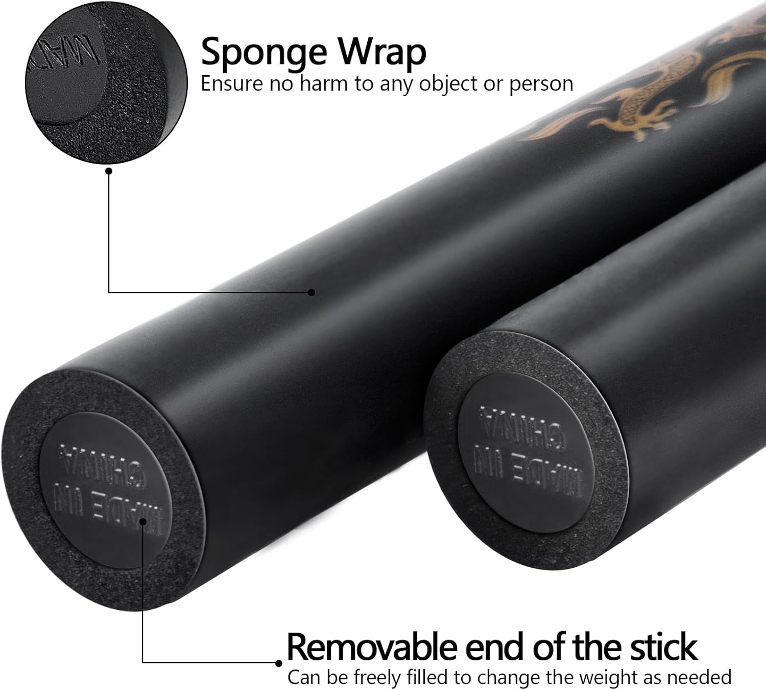 Nunchucks Nunchakus-Foam Safe Rubber Martial Arts Nunchakus for Kids/Beginner Practice
