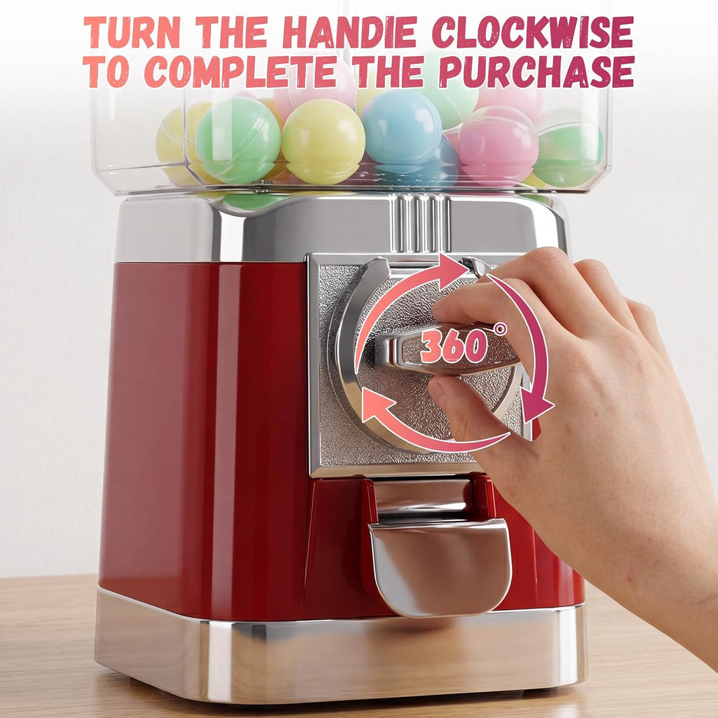 31 Pcs Classroom Gumball Prize Machine with Empty Balls 17 x 7.8 x 7.8 Inches Teacher Student Classroom Token Reward