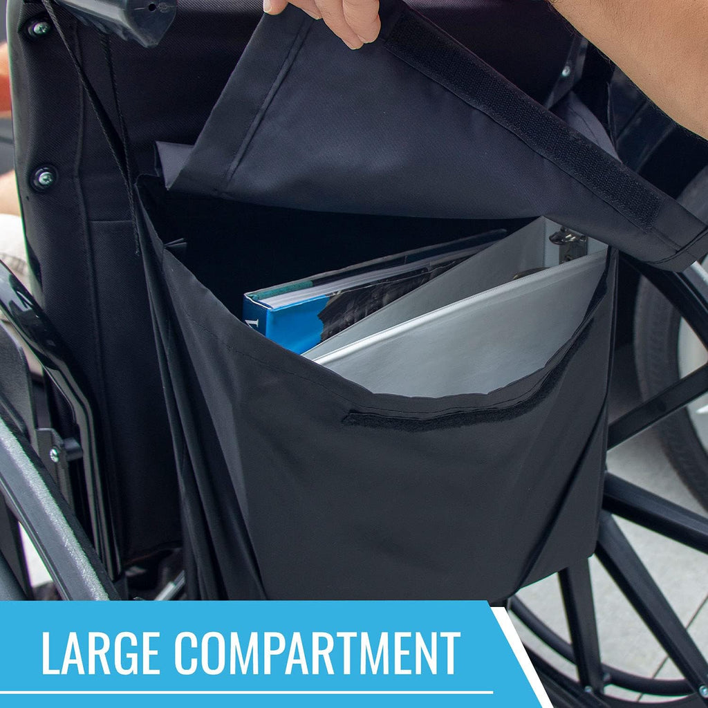 Wheelchair Bag Provides Storage on Wheelchairs and Transport Chairs for Elderly and Disabled, FSA HSA Eligible