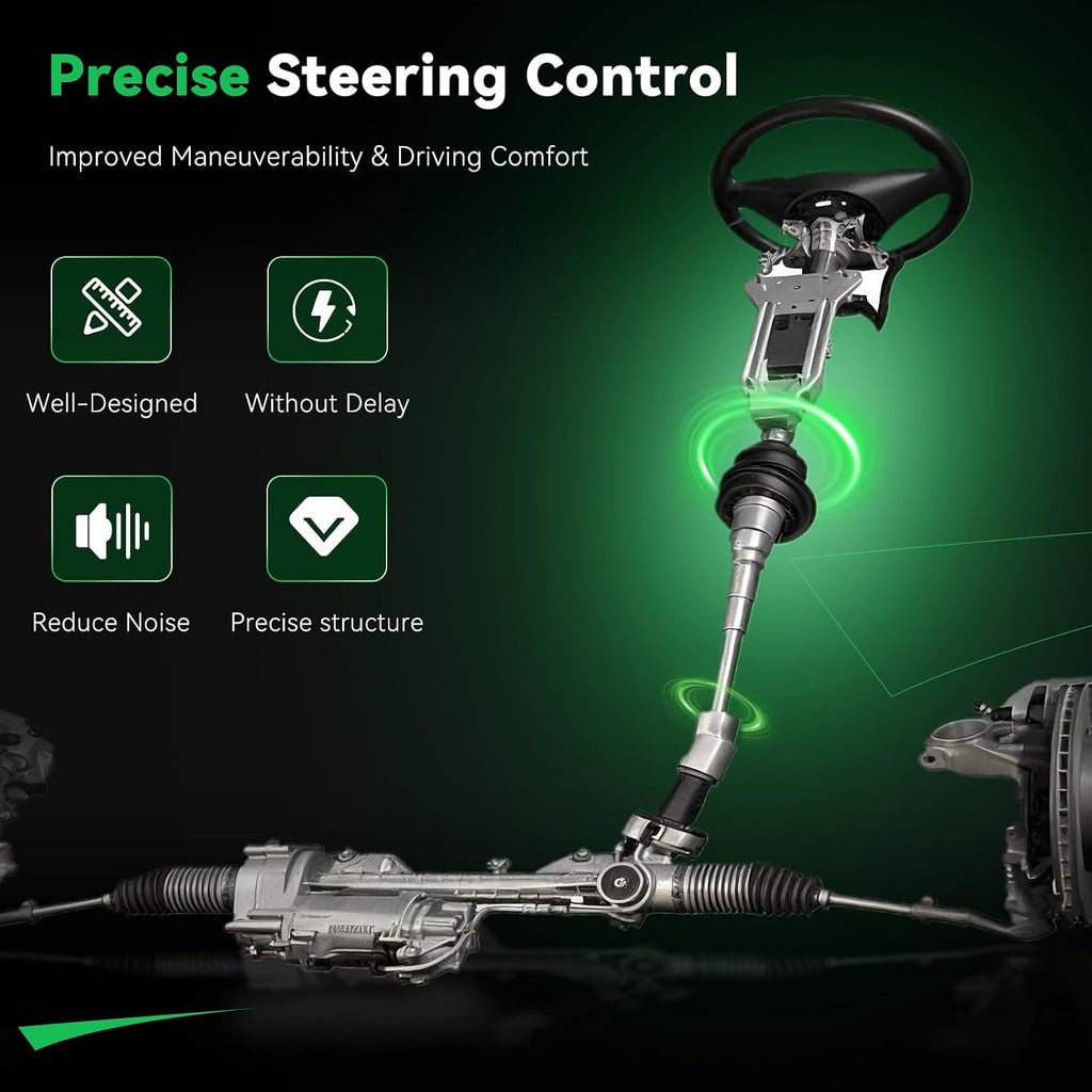 AUQDD Lower Steering Shaft w/U Joint Coupler Fit for 04 05 06 07 08 Fo-rd F-150 [06-08 Lincoln Mark LT ](Steering Column Replace # 425-361 8L3Z3B676B 8L3Z-3B676-B 4L3Z3B676DA 5L3Z3B676AA 7L3Z3B676A)
