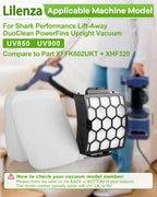 Lilenza UV850 Filter Replacement for Shark Performance Lift Away Vacuum