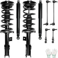 PHILTOP 8PCS Struts Shocks Complete Assembly Sway Bar Link Stabilizer Fits