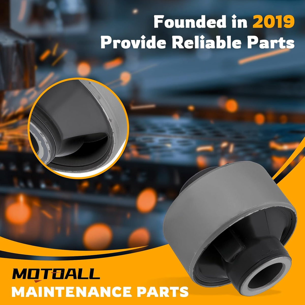 MOTOALL Lower Control Arm Bushing 20204-FL020 Fit for Subaru Crosstrek 2018-2023 for Forester 2019-2023 for Outback 2020-2023