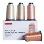4000M Machine Embroidery Thread Set - Skin Tones & Warm Neutrals