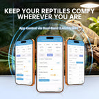 Smart WiFi Temperature and Humidity Controller with Timer Outlet, 3-in-1 Reptile Thermostat Hygrostat, App Control