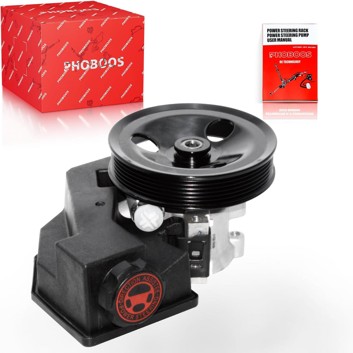 PHOBOOS Power Steering Pump Fit for Jeep Grand Cherokee 1999-2004