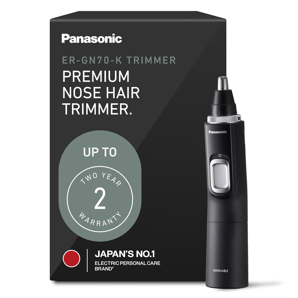 Ear and Nose Hair Trimmer for Men with Vacuum Cleaning System, Powerful Motor and Dual-Edge Blades for Smoother
