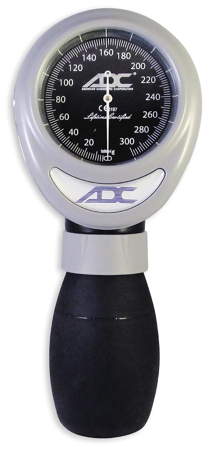 Diagnostix 703 Premium Professional Palm Aneroid Sphygmomanometer | Features our two-piece Adcuff, Adult size in