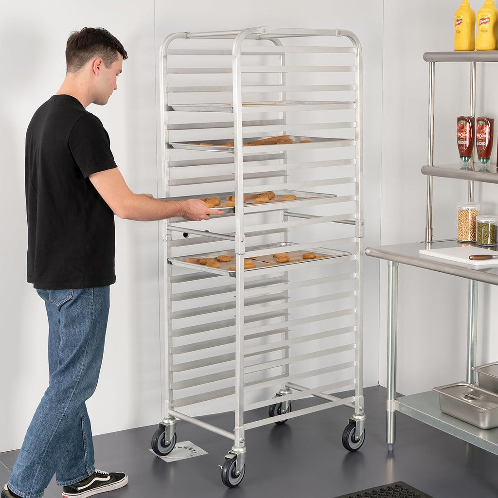 HARDURA 20 Tier Bun Pan Rack, 20"x26"x69"H