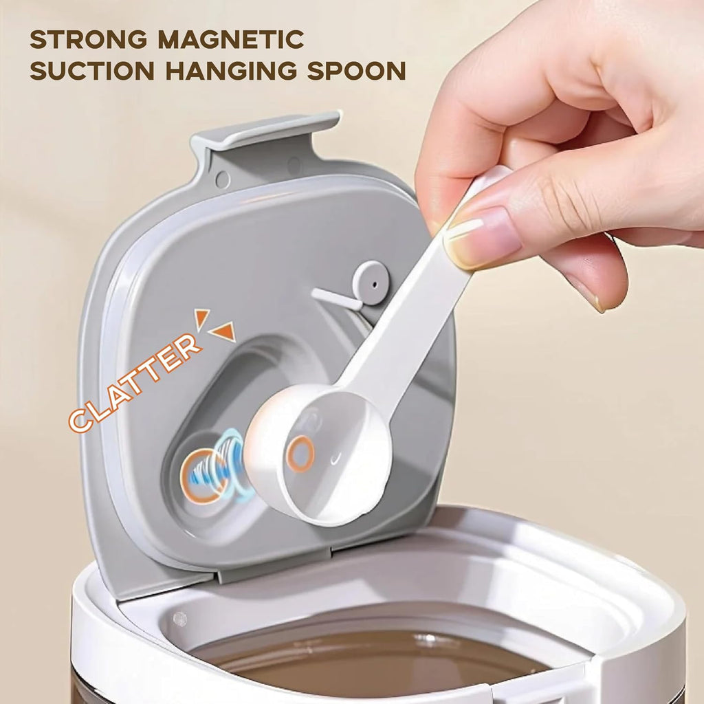 15oz Coffee Canister, Airtight Storage Container, 1300ml | Food Storage Container with Magnetic Scoop, Kitchen Jar
