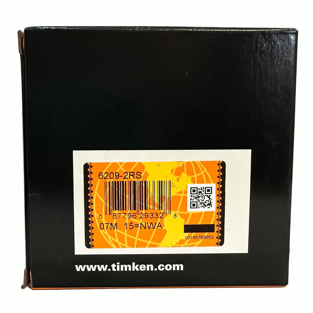 TIMKEN 6209-2RS 45X85X19MM Double Rubber Seal Bearings Pre-Lubricated and Stable Performance and Cost Effective, Deep Groove Ball Bearings