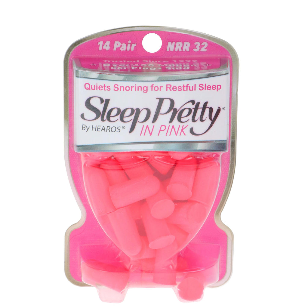 Sleep Pretty in Pink Ear Plugs For Sleeping, 14 Pair (Pack of 1)