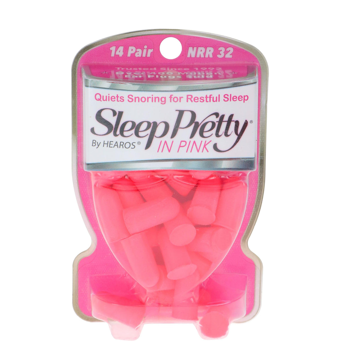 Sleep Pretty in Pink Ear Plugs For Sleeping, 14 Pair (Pack of 1)