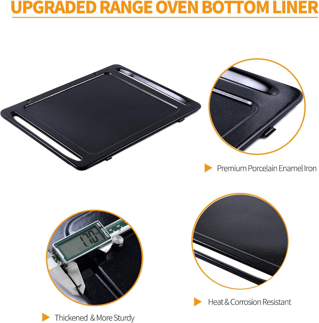 Atgestore DG61-00570A Range Oven Bottom Liner Replacement for Samsung Oven Bottom Plate NX58H5600SS/AA Oven Parts Samsung Gas Stove Oven Liner Cavity Floor Coating Bottom Panel