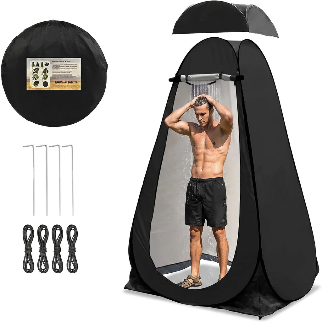 Pop-Up Privacy Tent Shower Tent Camping Portable Toilet Outdoor Camp Bathroom Changing Dressing Room Instant Privacy