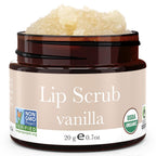 USDA Organic Lip Scrub Vanilla - USA Made with Natural Ingredients