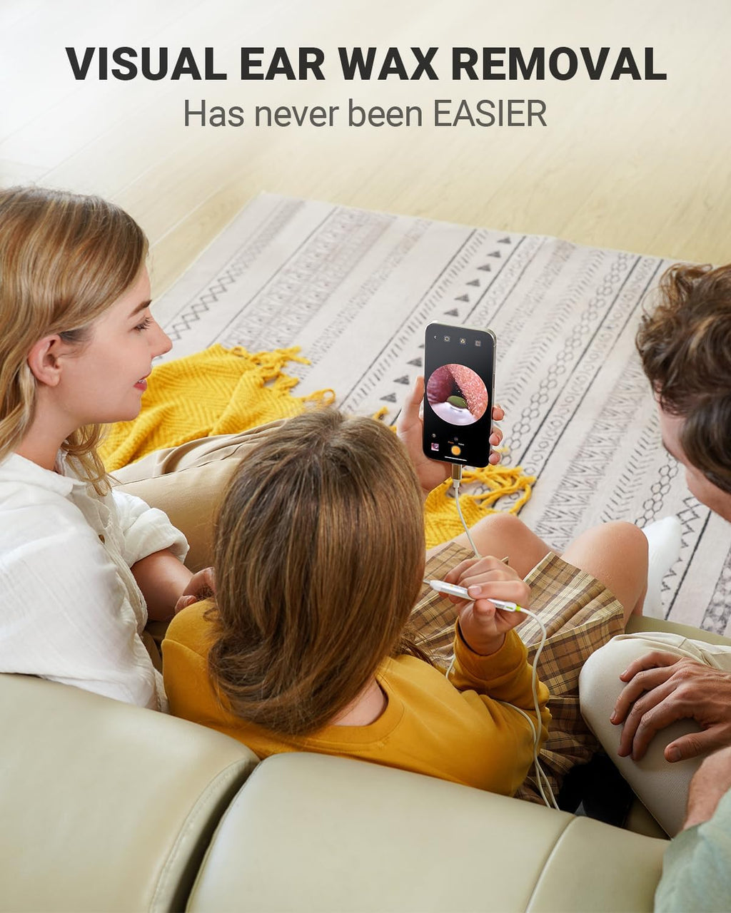Digital Otoscope, Video Ear Scope Camera Compatible with iPhone/Android