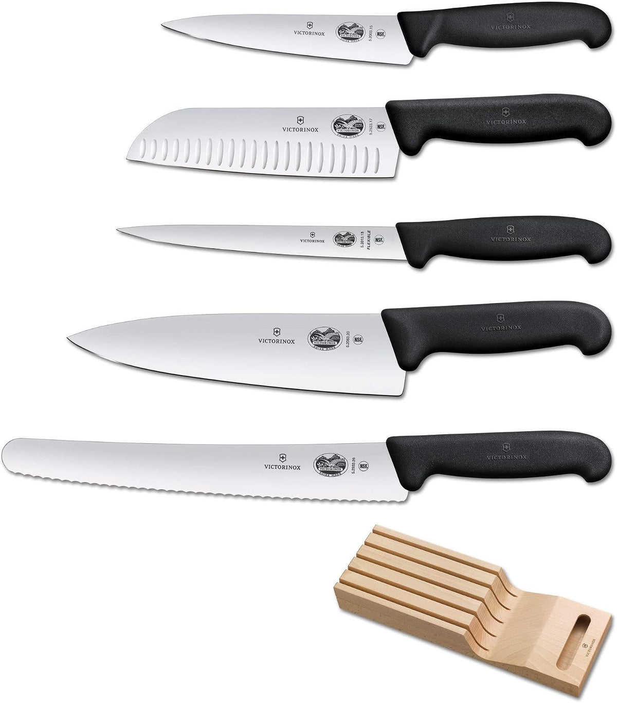 Fibrox 10.25-Inch Bread Knife with Serrated Edge and Black Handle