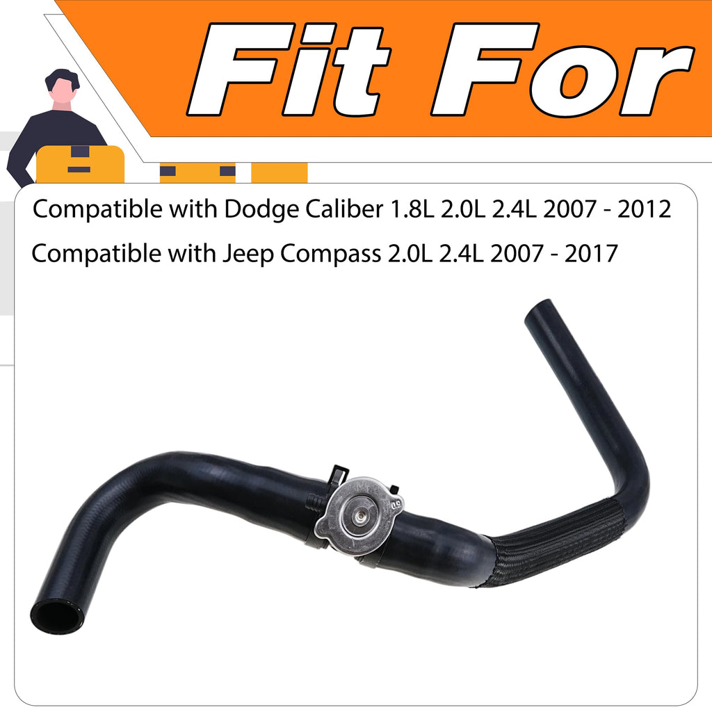 pper Radiator Hose w/Cap Compatible with Jeep Patriot 2007-2017