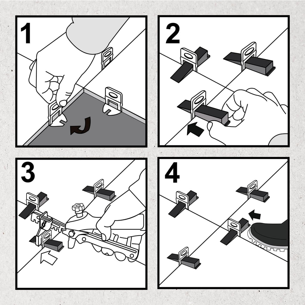 Tile Leveling System Tile Leveling Pliers for Floor and Wall Tile Installation, 1 Pack (71896)