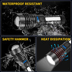 Rechargeable Flashlights High Lumens, 7Mode Super Bright Flashlight Powerful, Adjustable Tactical Flash Light, Gifts