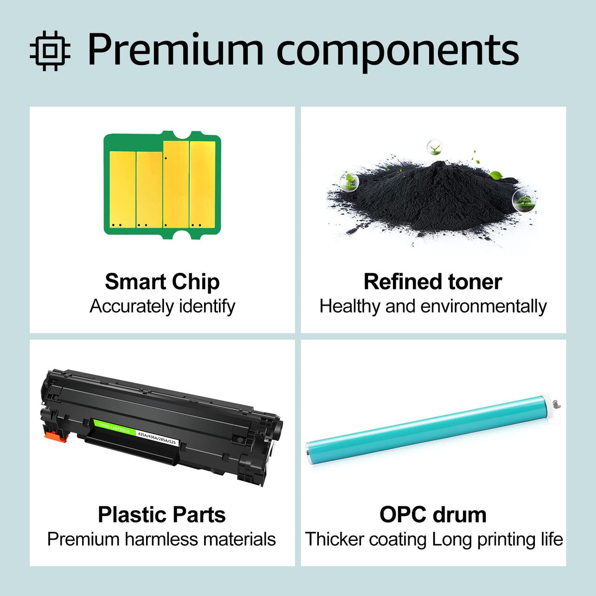 Compatible Toner Cartridge Replacement for Canon 125 CRG-125