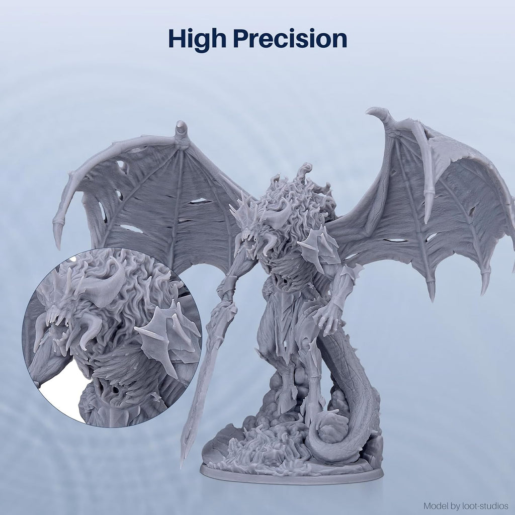 ELEGOO Water Washable ABS-Like Resin 3D Printer Resin Grey 1000g | High Toughness, Low Viscosity and High Precision