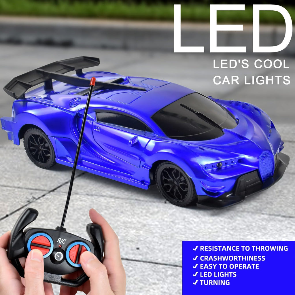 Remote Control Car Toys, RC Toys for 3+ Years Old Boy and Girl Gift (Blue)