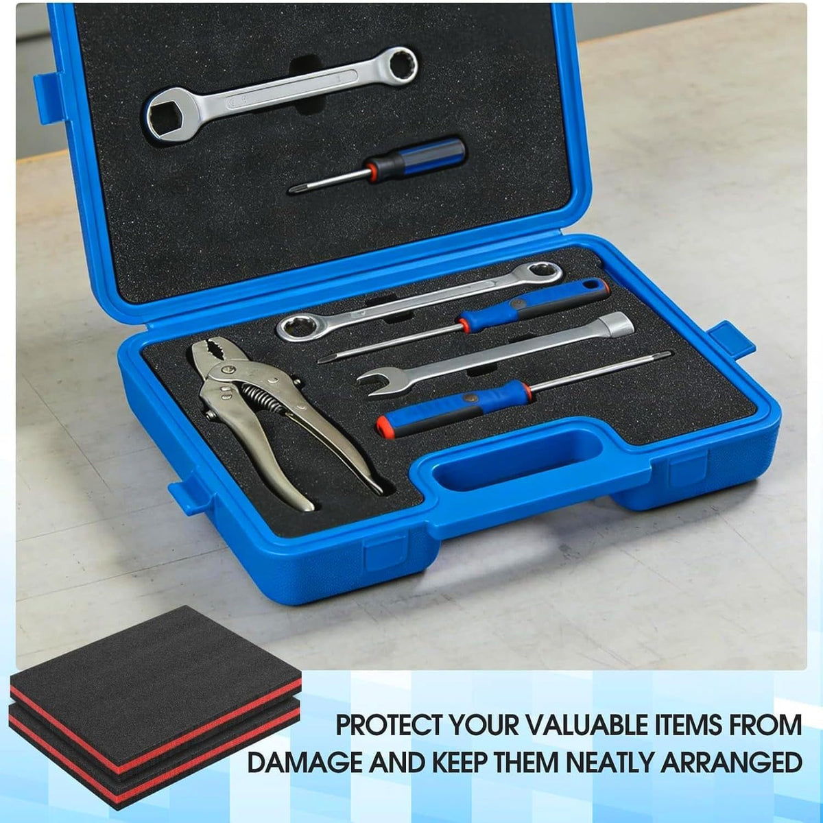 Tool Box Foam Inserts 2 Pack, 16 x 12 x 1 Inch, Foam Inserts for Cases, Easy to Cut Polyethylene Foam Sheets Foam