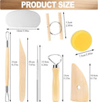 8Pcs Clay Sculpting Tools Set Perfect for Polymer Air Dry Modeling Clay Beginners & Professionals Ideal for DIY