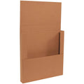 BFM18182BFK Corrugated Cardboard Easy-Fold Mailers, 18 x 18 x 2 Inches, Fold Over Mailers, Adjustable Die-Cut