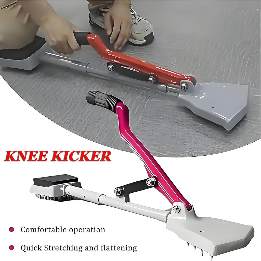 Carpet Stretcher Knee Kicker,Adjustable Metal Carpet Knee Kicker, Adjustable Non Slip Handle,Carpet Installation Tool