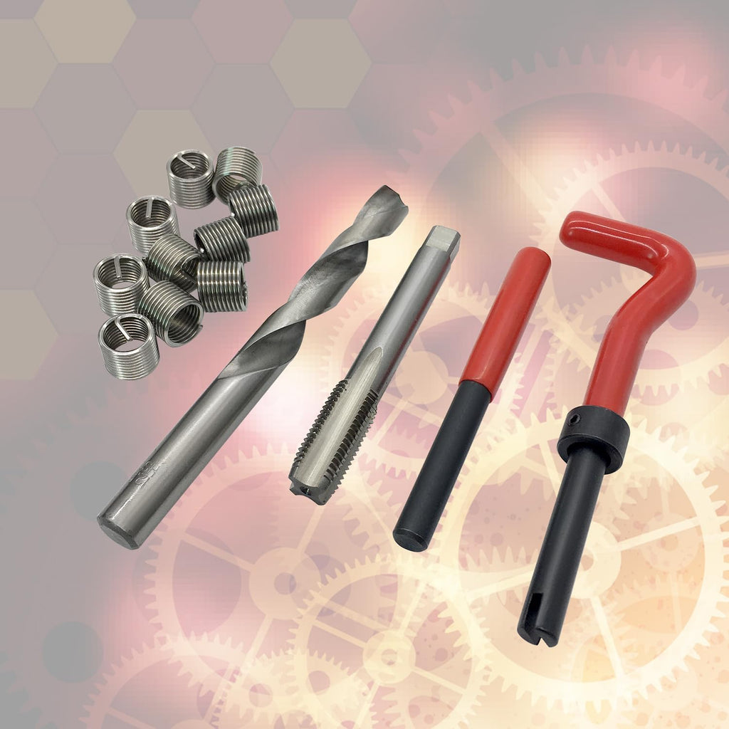 3/8-16 Inch Thread Repair Kit Helicoil Thread Inserts Taps Kit SAE