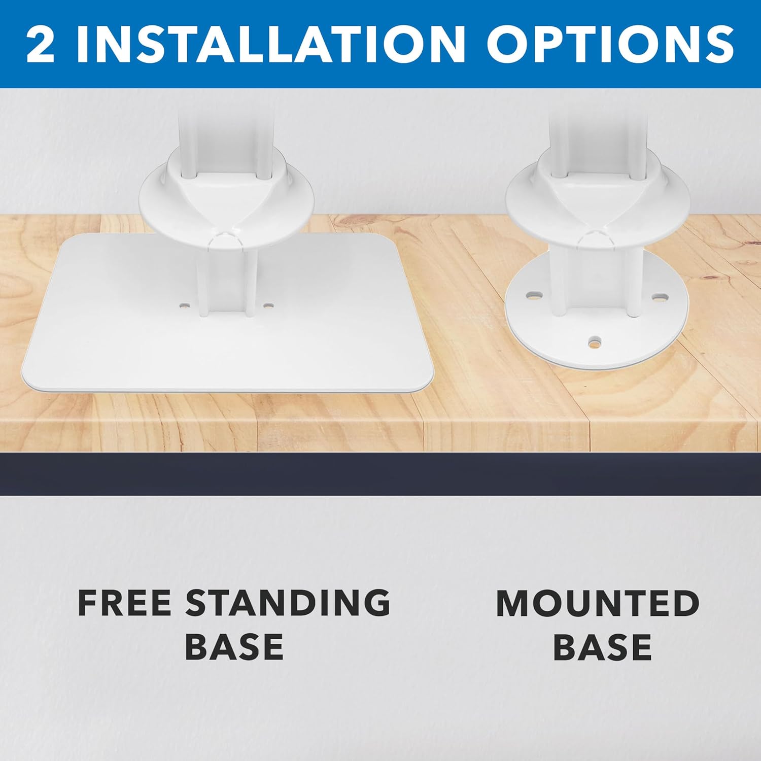 iPad Kiosk Stand, Anti-Theft Steel Countertop Enclosure, White | Locking POS Tablet Stand for Retail, Freestanding or