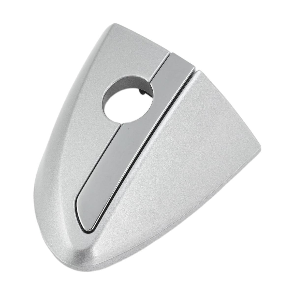 RATCHROLL Front Left Door Handle Lock Cylinder Cover for Toyota Corolla 2014-2018 ABS Silver Tone 1 Pc