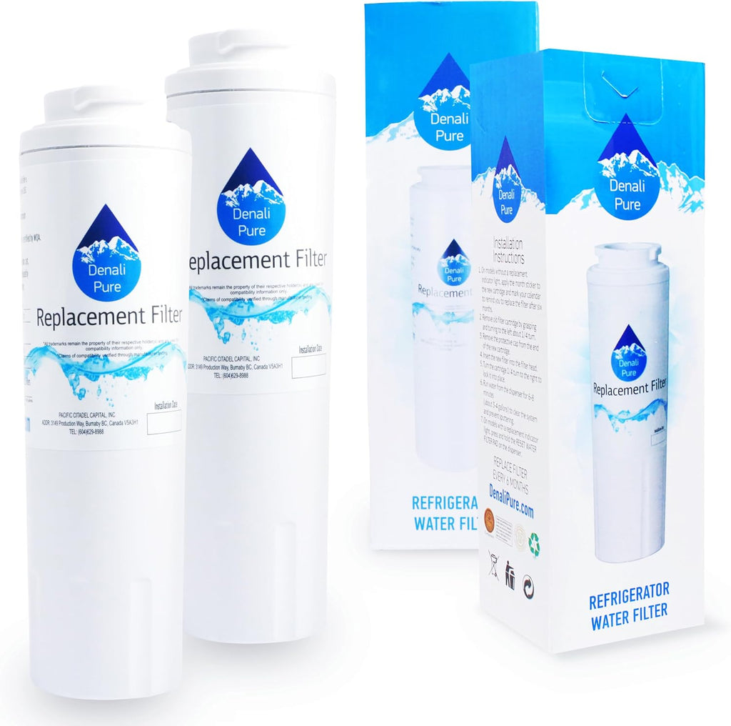 2-Pack Replacement for KitchenAid KFXS25RYBL1 Refrigerator Water Filter