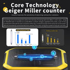 Geiger Counter, Nuclear Radiation Detector and Dosimeter with Real-Time LCD, Gamma Beta X-Ray Survey Meter for